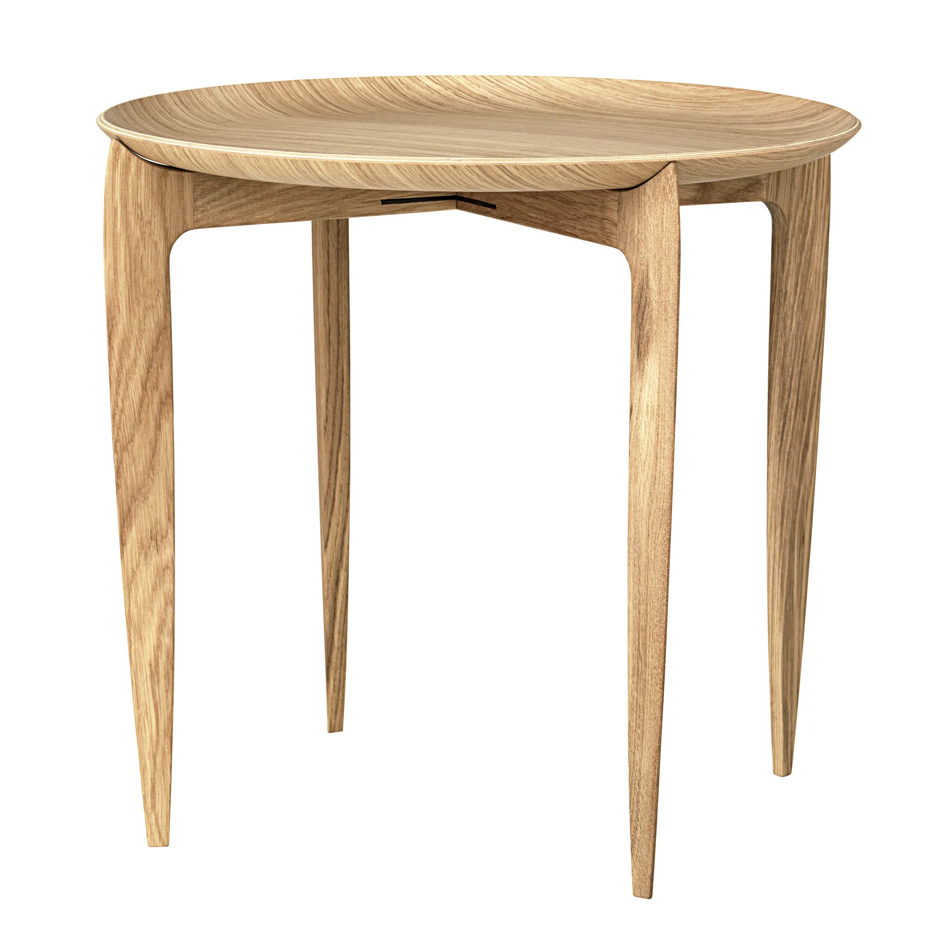 Plateau pliable Ø 45 cm, Chêne Fritz Hansen