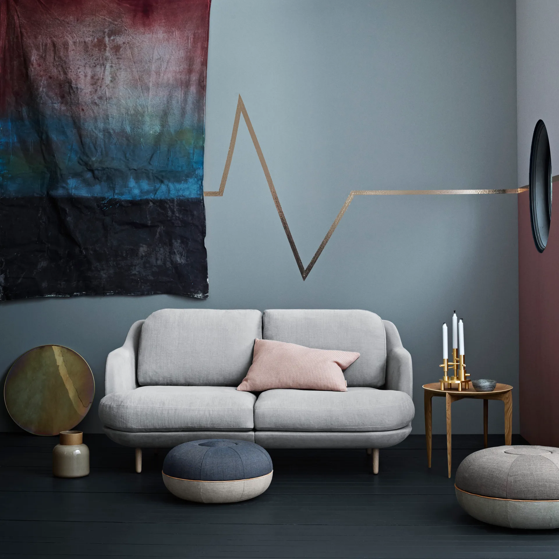 Plateau pliable Ø 45 cm, Chêne Fritz Hansen