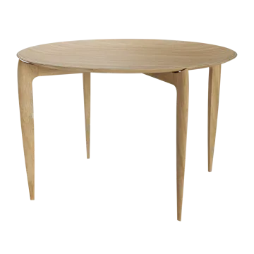 Plateau pliable Ø60cm - Oiled oak - Fritz Hansen