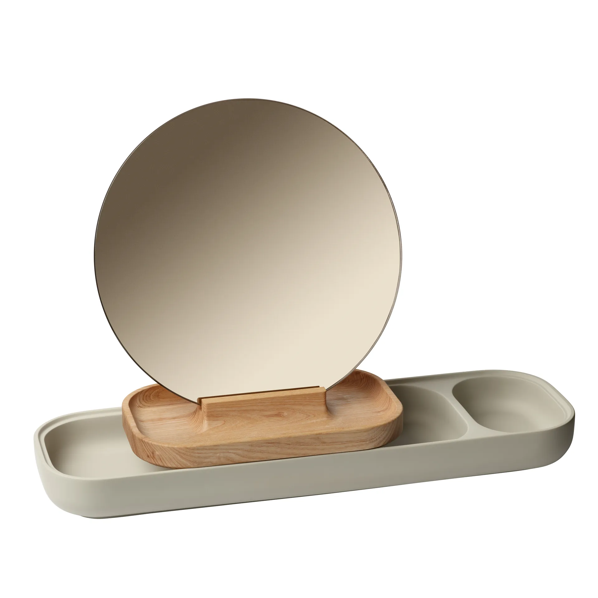 Rangement avec miroir Slide, Frêne-béton Fritz Hansen