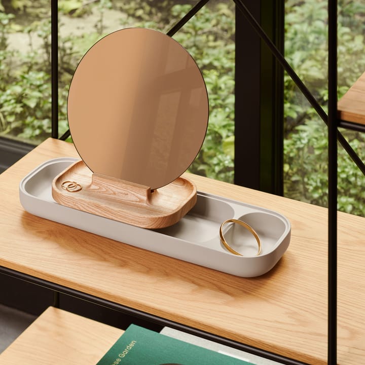 Rangement avec miroir Slide, Frêne-béton Fritz Hansen