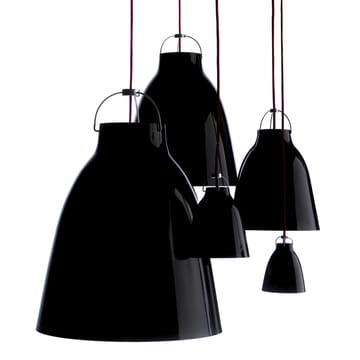 Suspension Caravaggio 1 - Noir-câble textile noir - Fritz Hansen