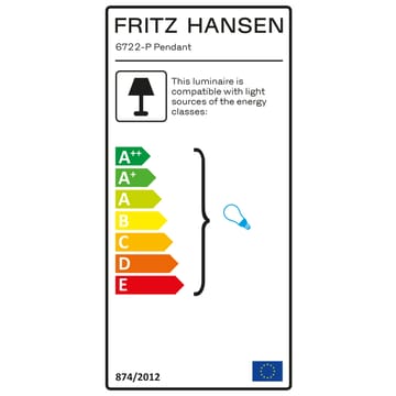 Suspension Kaiser Idell 6722-P - Smooth slate - Fritz Hansen