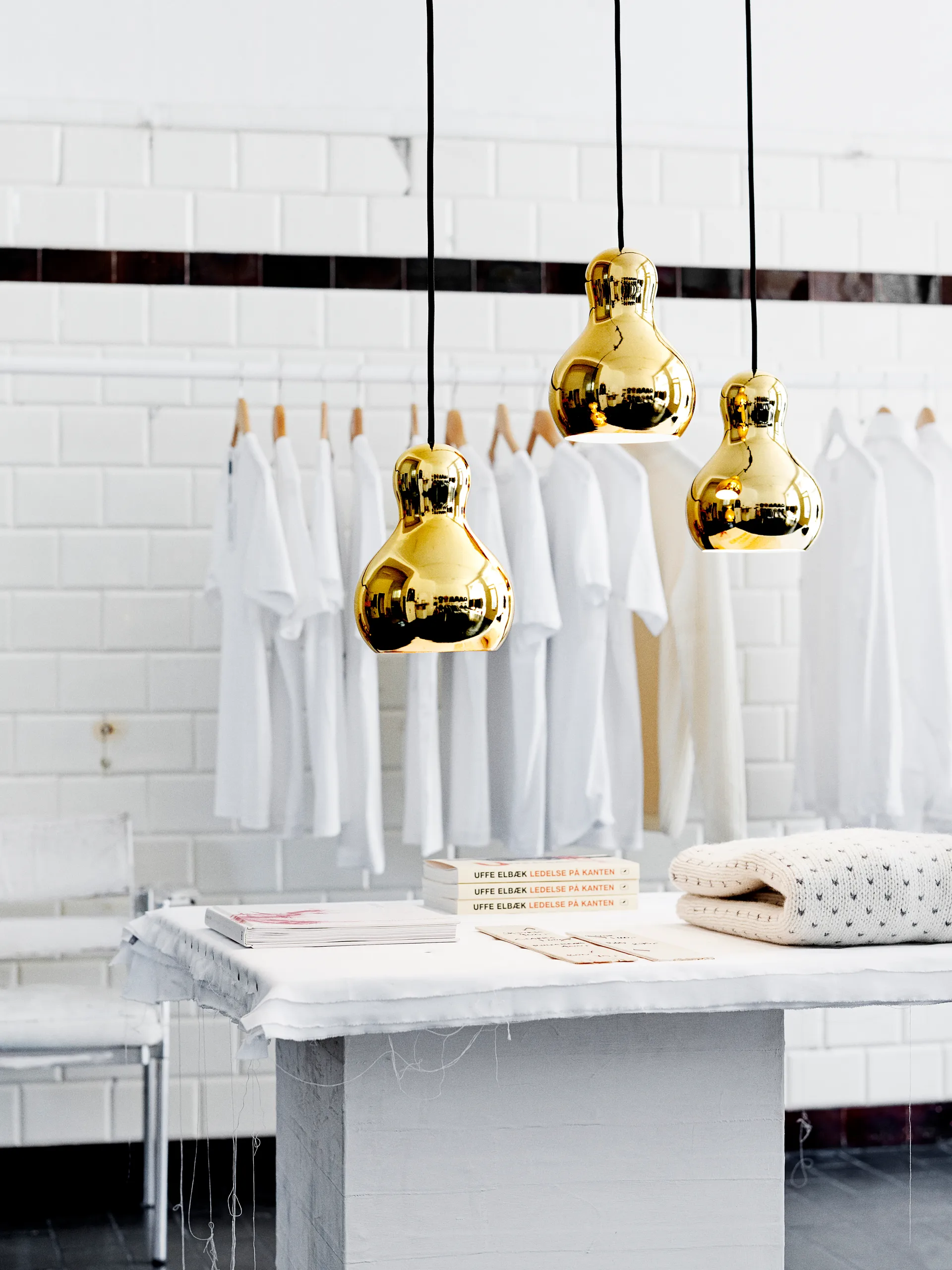 Suspension lumineuse Calabash P1, Or Fritz Hansen