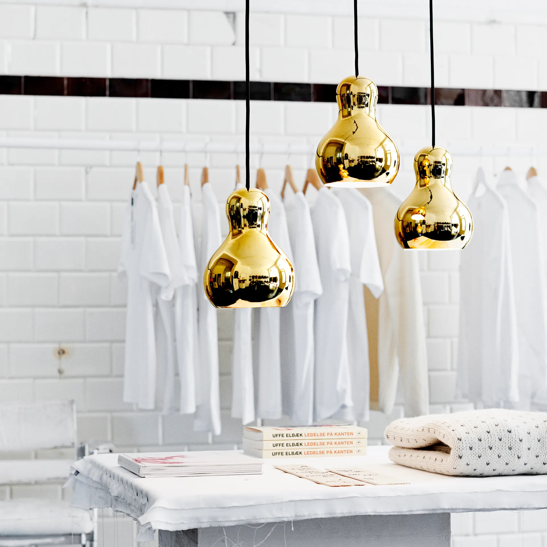 Suspension lumineuse Calabash P2, Or Fritz Hansen