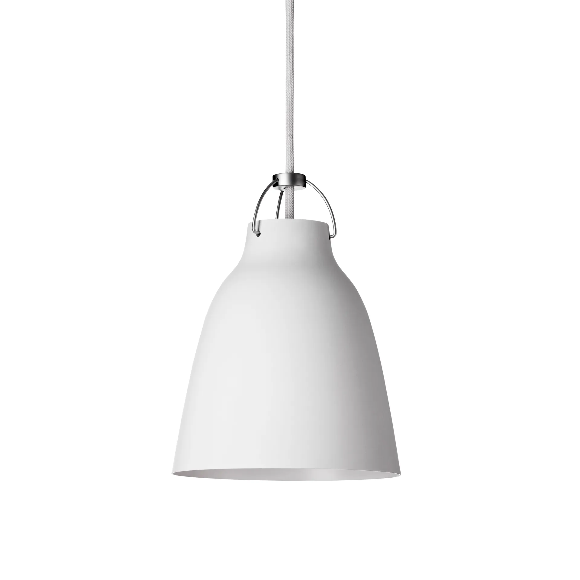 Suspension lumineuse Caravaggio P1 mat, Blanc Fritz Hansen
