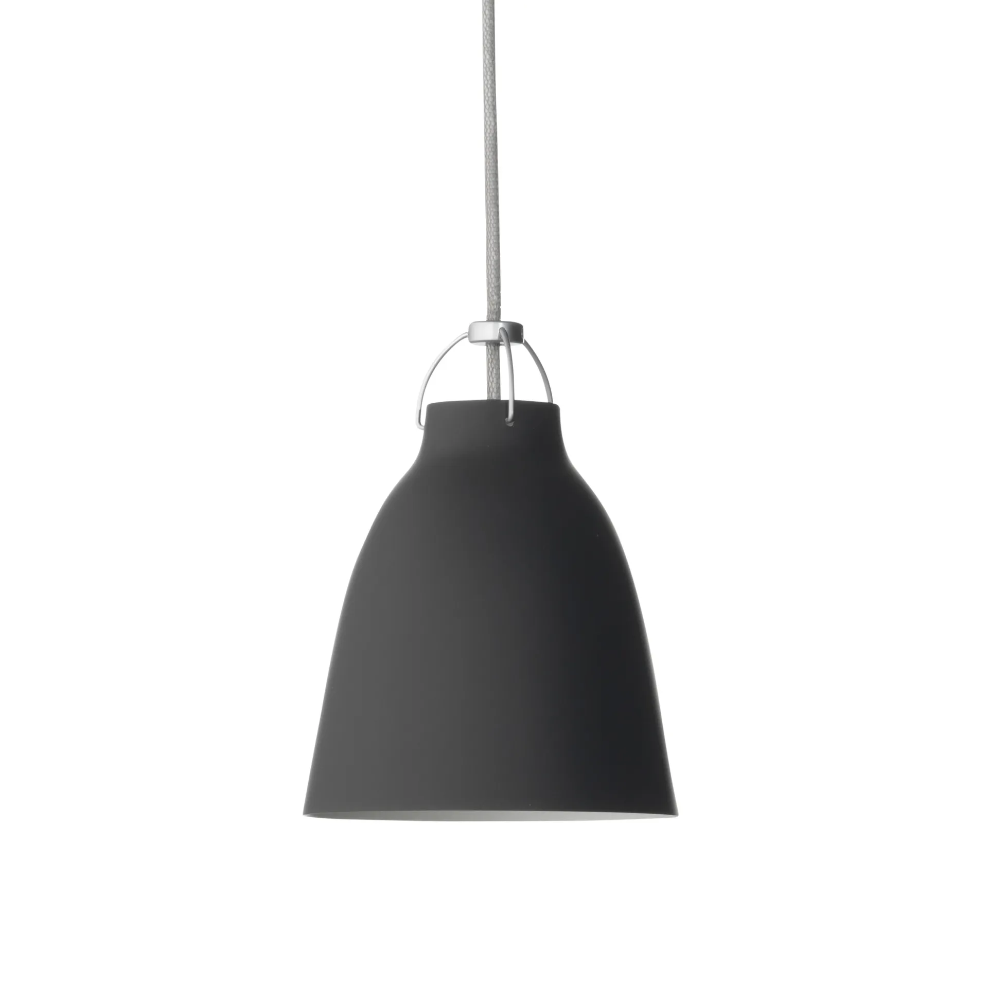 Suspension lumineuse Caravaggio P1 mat, Noir Fritz Hansen