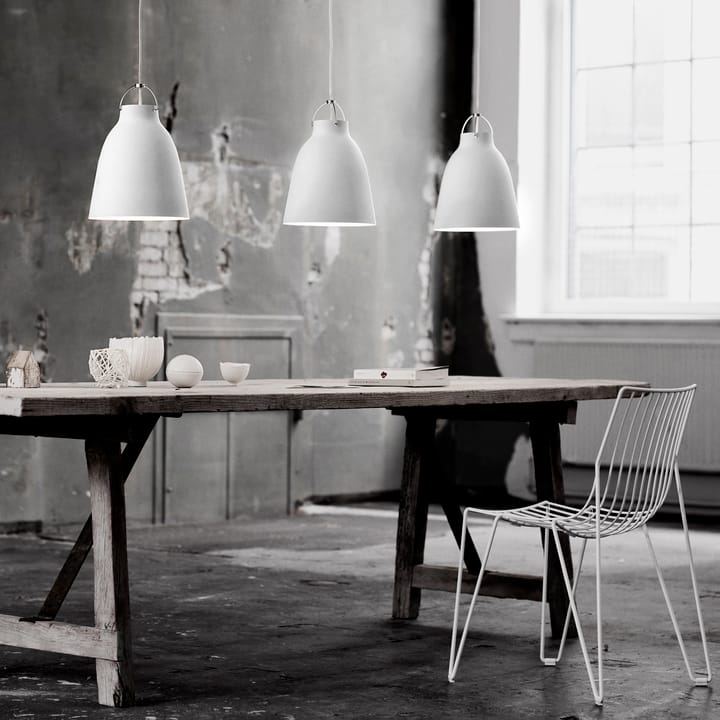 Suspension lumineuse Caravaggio P2 mat, Blanc Fritz Hansen