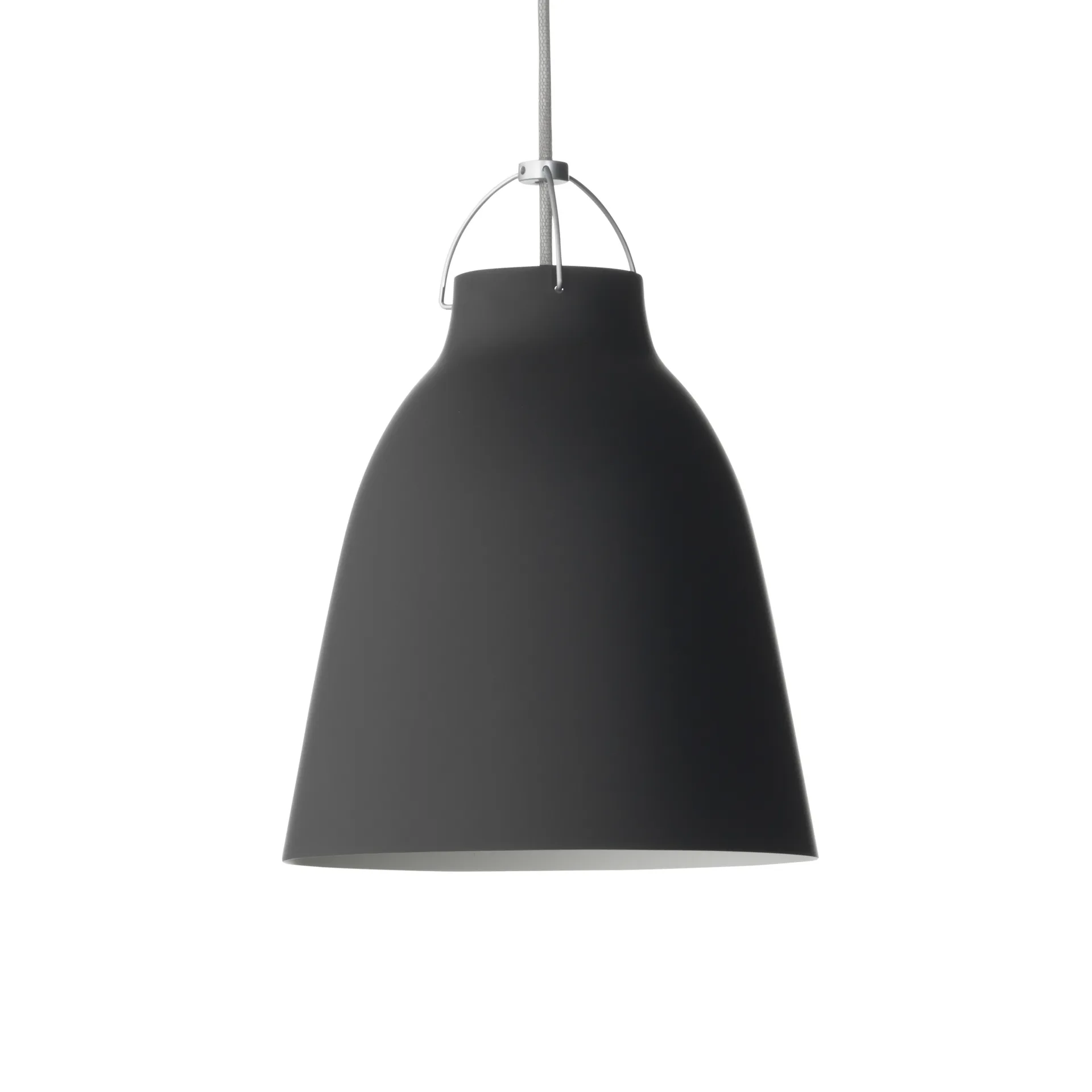 Suspension lumineuse Caravaggio P2 mat, Noir Fritz Hansen