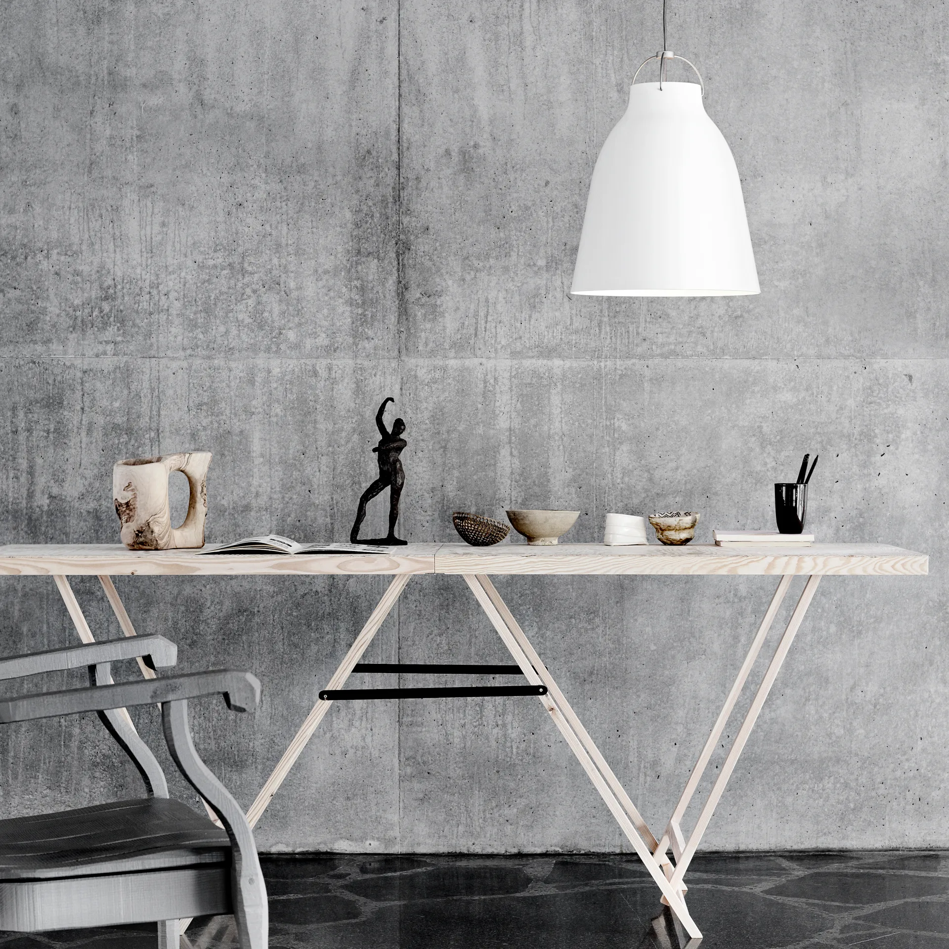 Suspension lumineuse Caravaggio P3, blanc Fritz Hansen