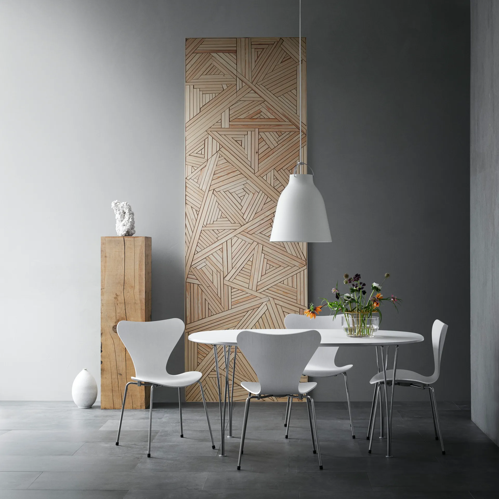 Suspension lumineuse Caravaggio P3, blanc Fritz Hansen