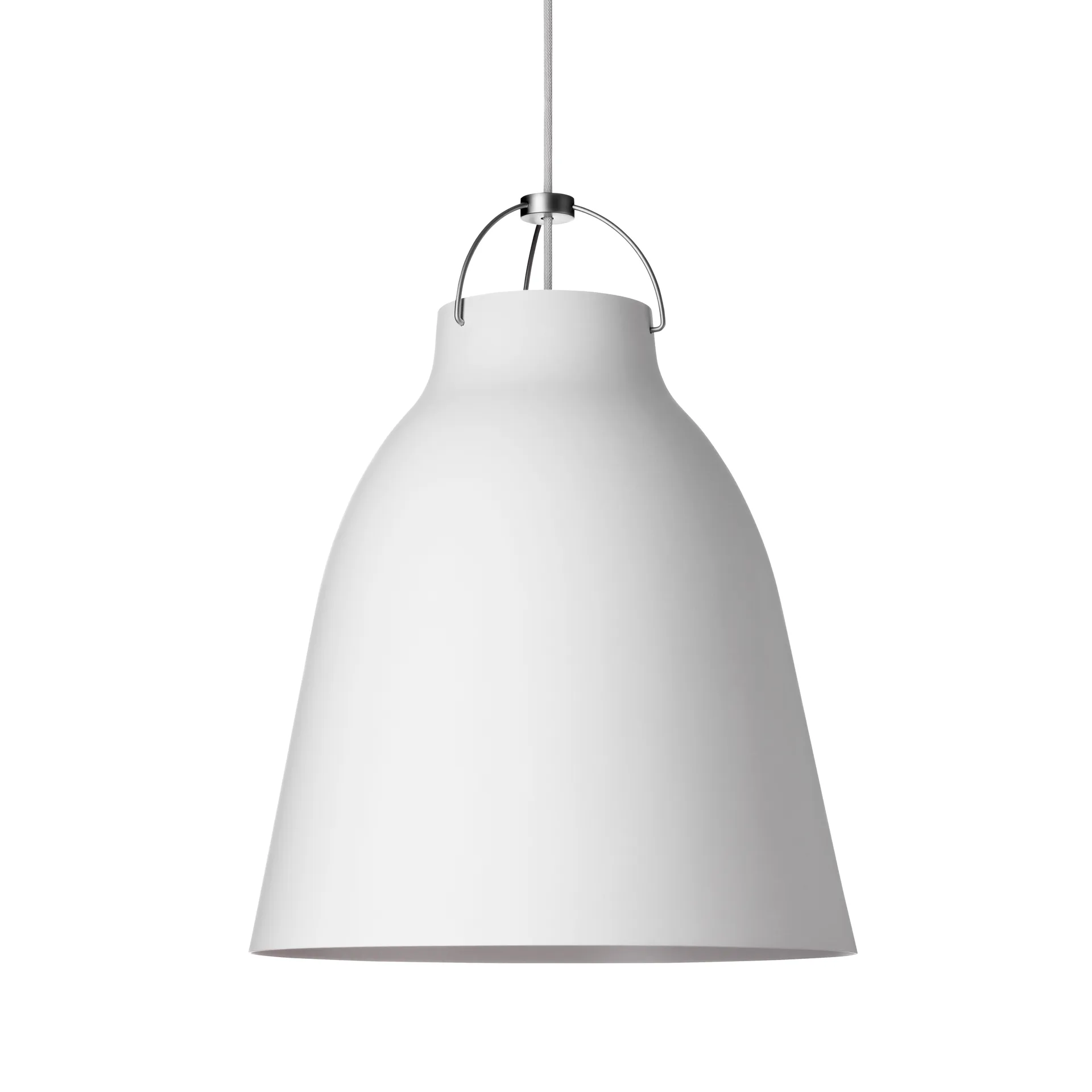 Suspension lumineuse Caravaggio P3 mat, Blanc Fritz Hansen