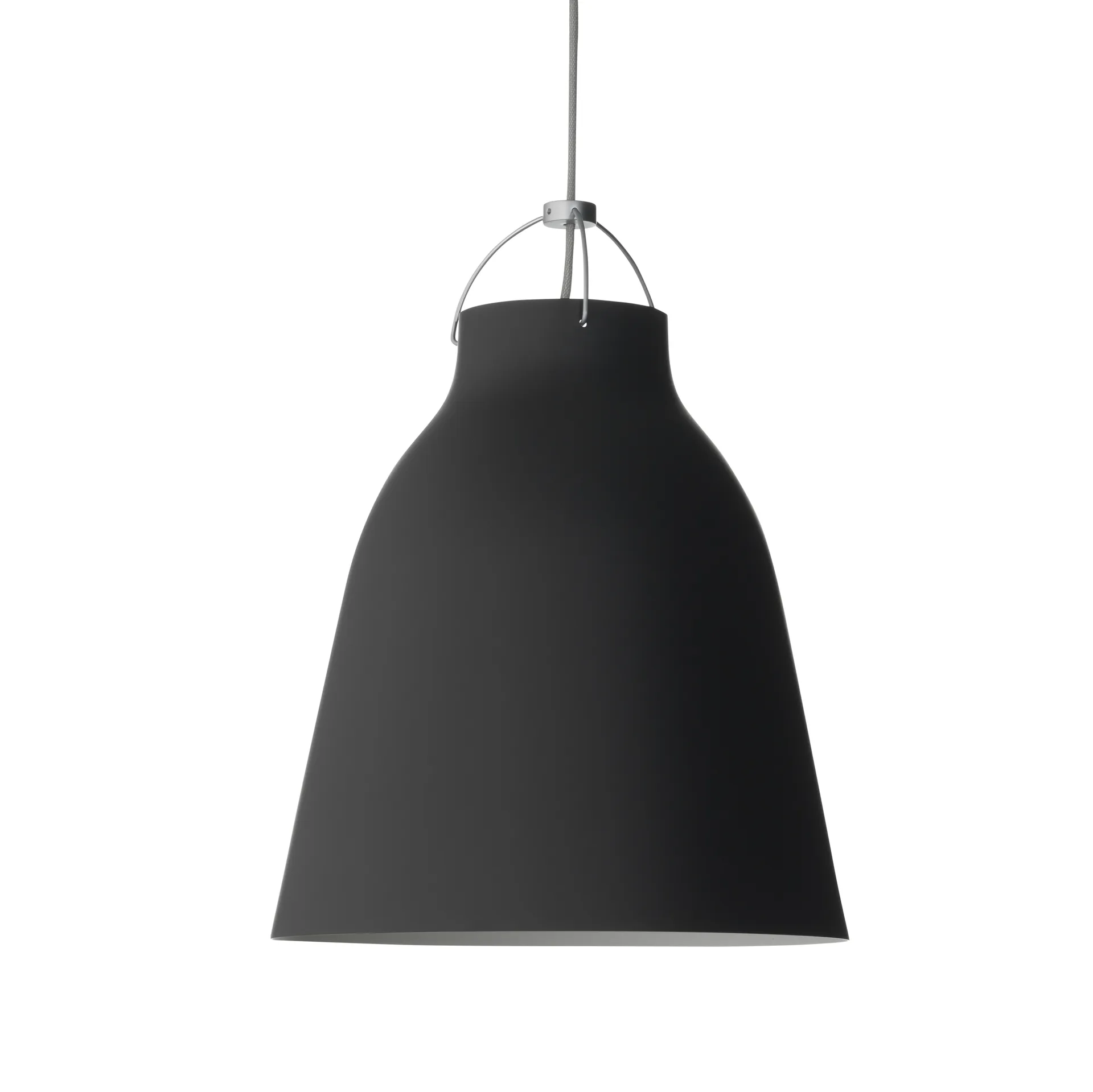 Suspension lumineuse Caravaggio P3 mat, Noir Fritz Hansen