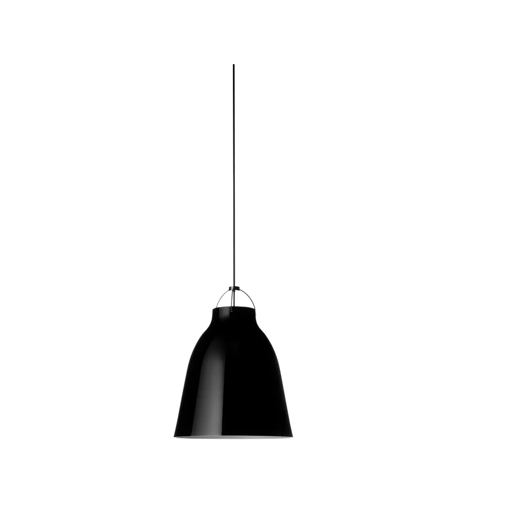 Suspension lumineuse Caravaggio P3, Noir-noir Fritz Hansen