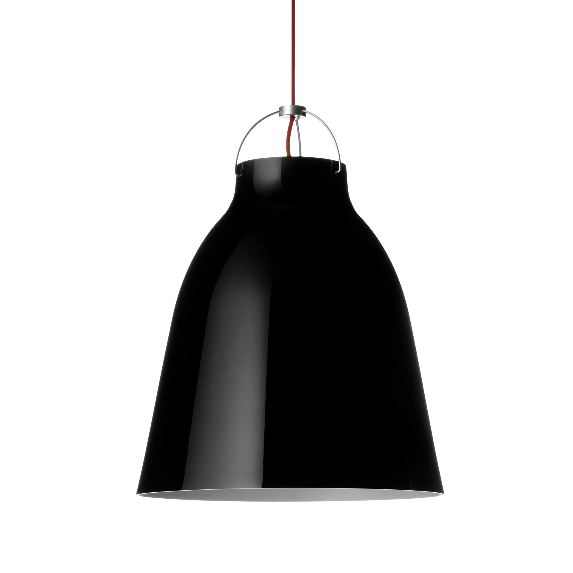 Suspension lumineuse Caravaggio P3, Noir Fritz Hansen