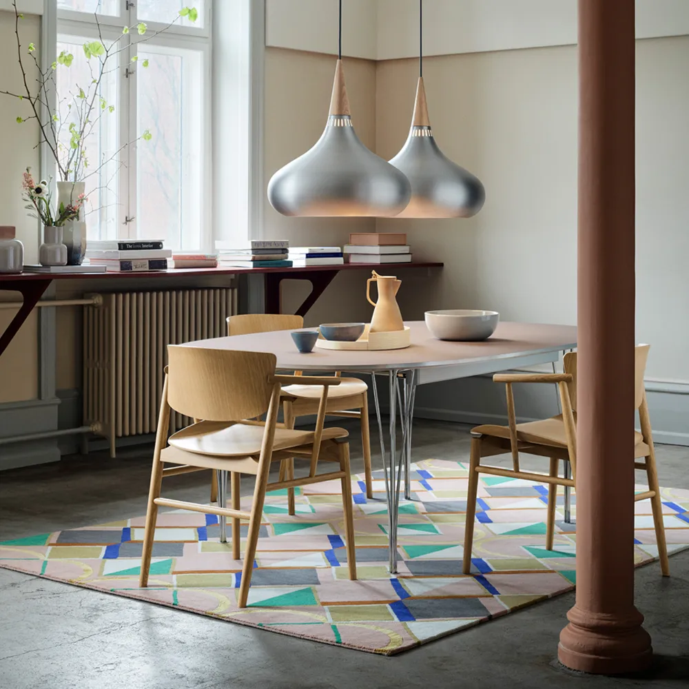 Suspension Orient P3, Aluminium laqué transparent Fritz Hansen