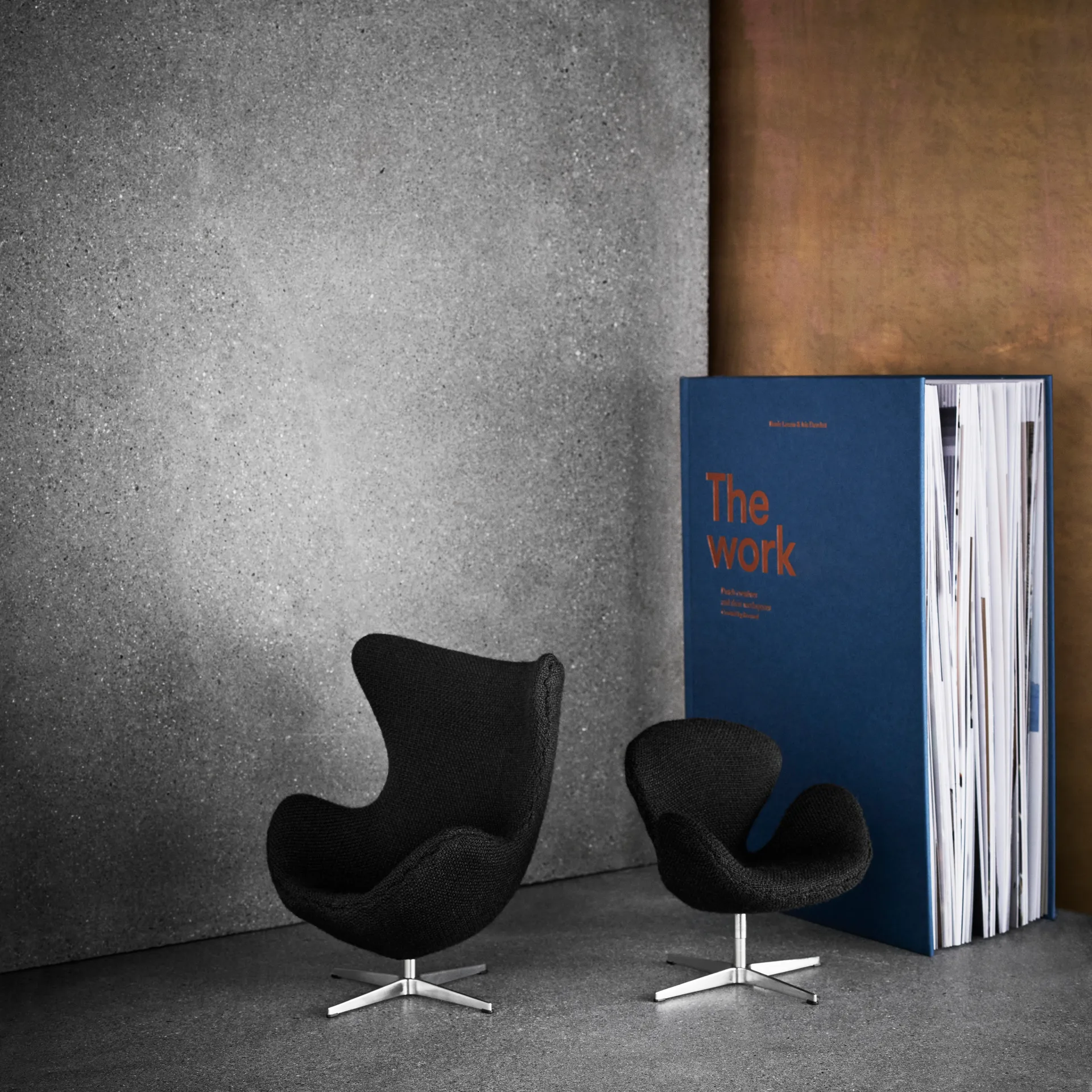 Svanen miniature, Noir Fritz Hansen