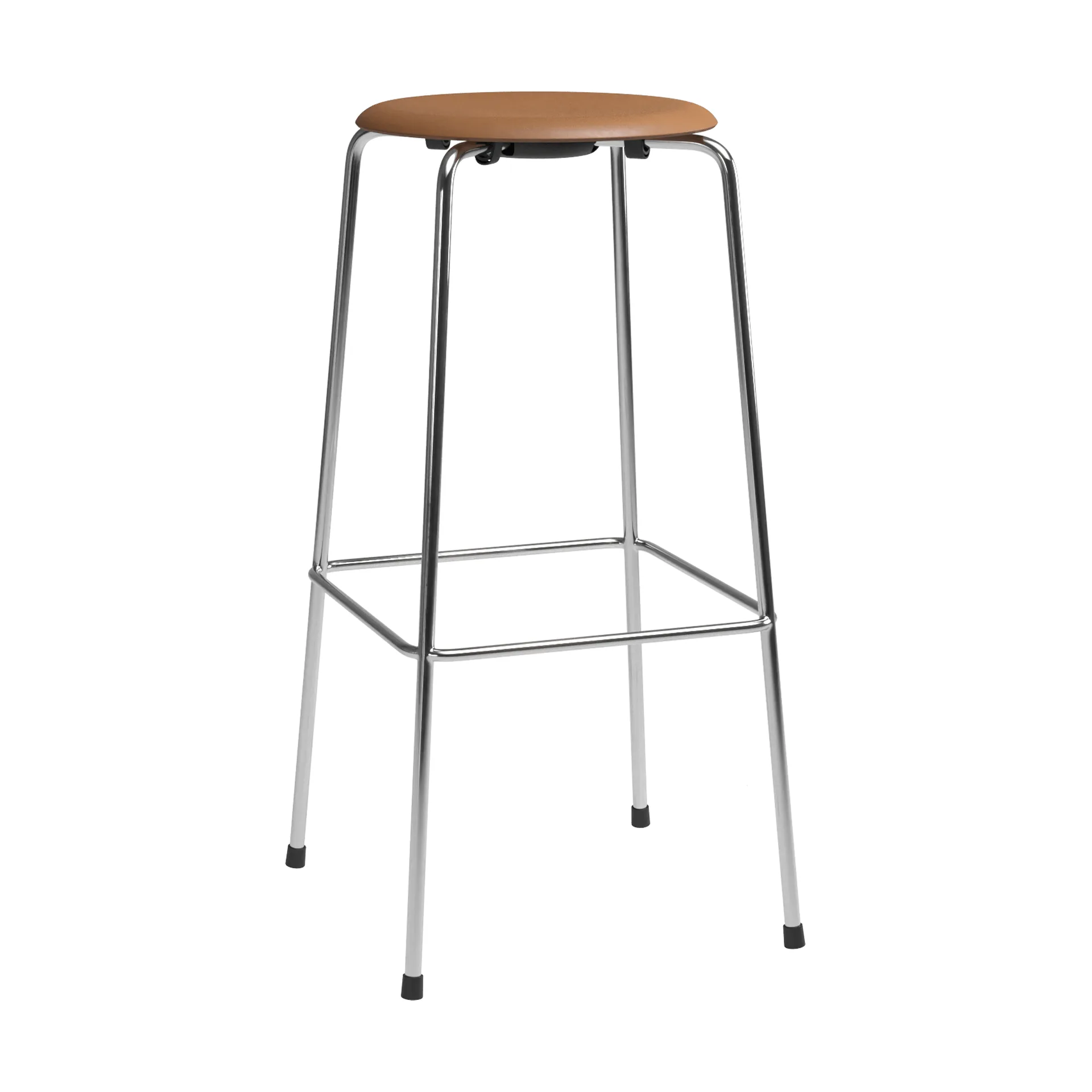 Tabouret de bar High Dot, Essential walnut-chrome Fritz Hansen