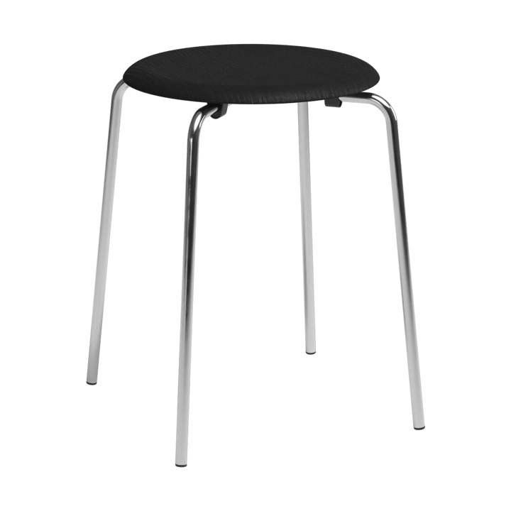 Tabouret Dot - Frêne noir-chrome - Fritz Hansen