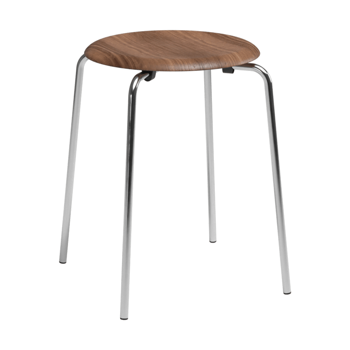 Tabouret Dot - Noyer-chrome - Fritz Hansen