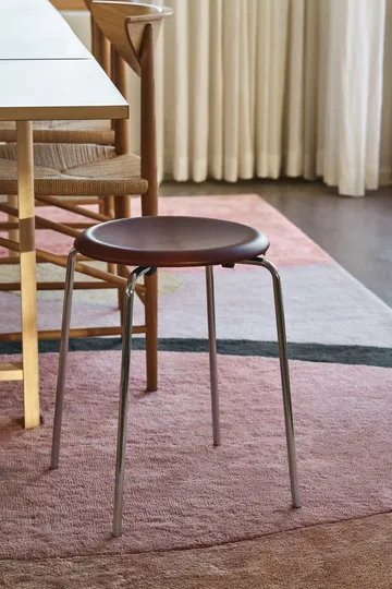 Tabouret en cuir Dot - Chestnut - Fritz Hansen