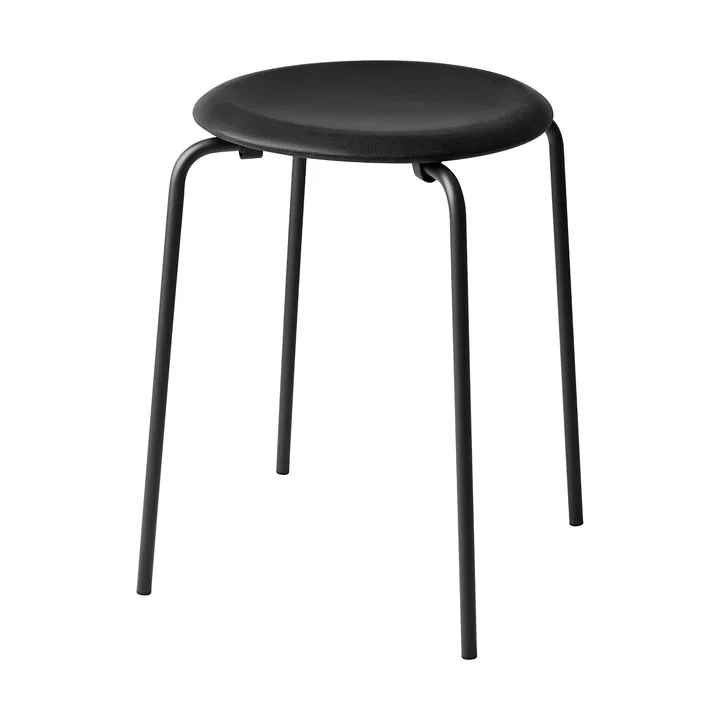 Tabouret en cuir Dot - Essential black-matt black - Fritz Hansen