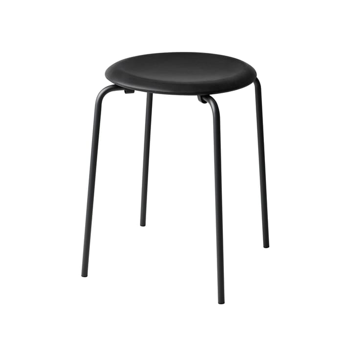 Tabouret en cuir Dot - Noir cow-boy - Fritz Hansen