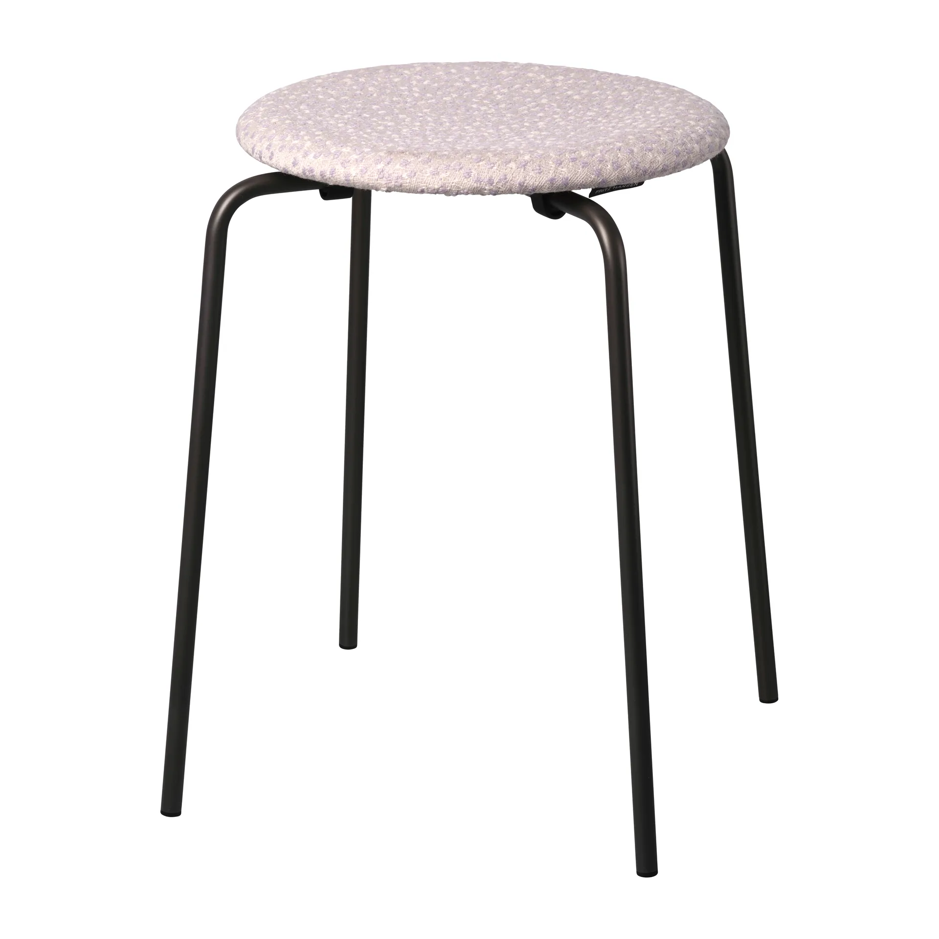 Tabouret en tissu Dot, White-purple Fritz Hansen