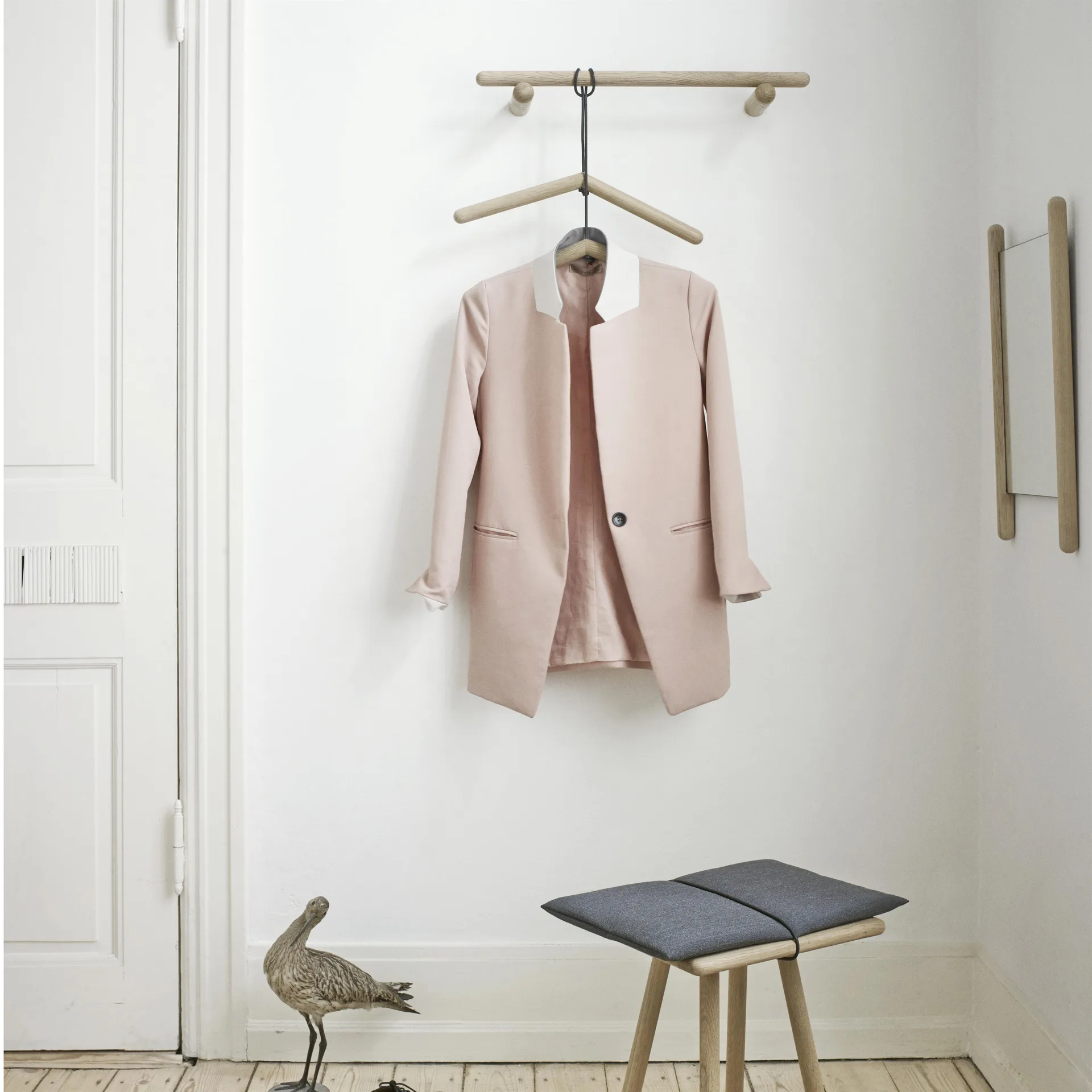 Tabouret Georg, chêne Fritz Hansen