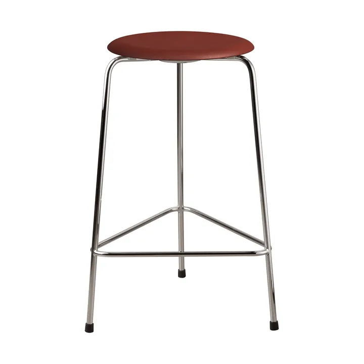 Tabouret haut en cuir Dot - Chestnut - Fritz Hansen