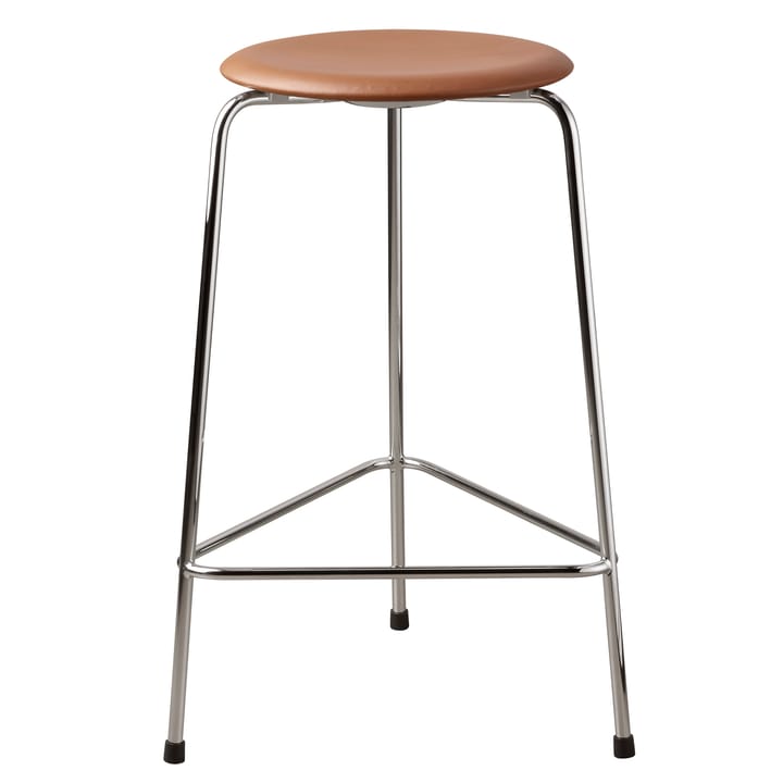 Tabouret haut en cuir Dot - Walnut - Fritz Hansen