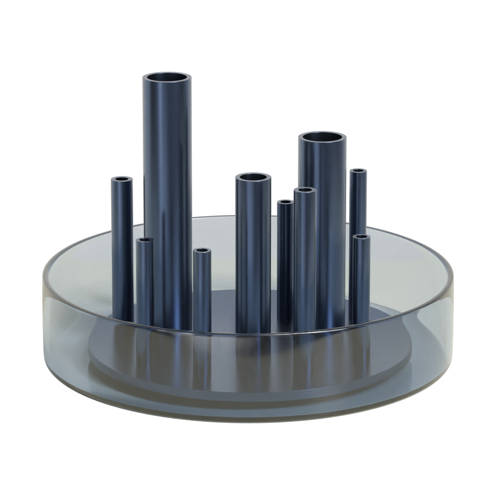 Fritz Hansen Vase Ikeru low Dusk blue