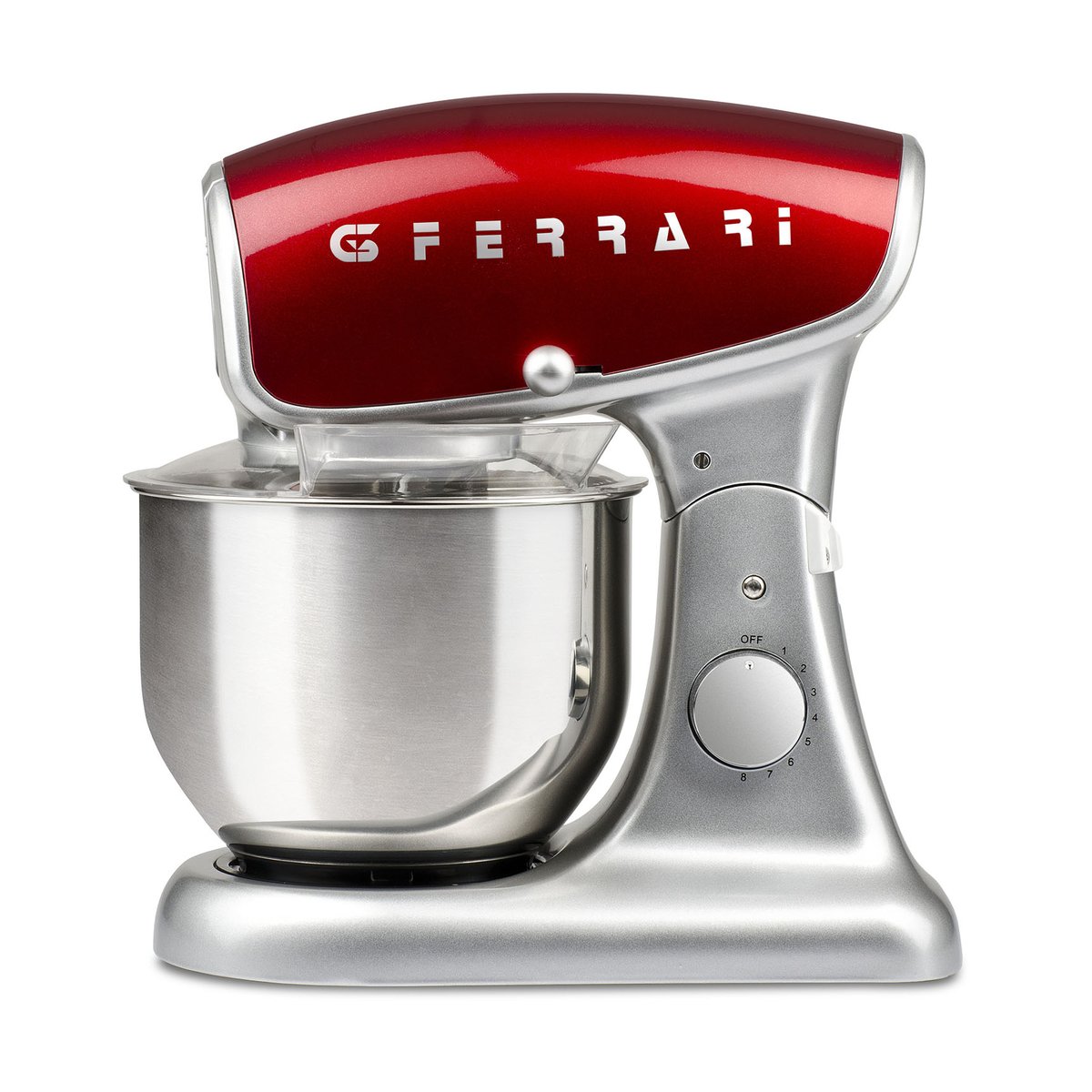 G3 Ferrari Assistant culinaire Pastaio Deluxe Argent-rouge