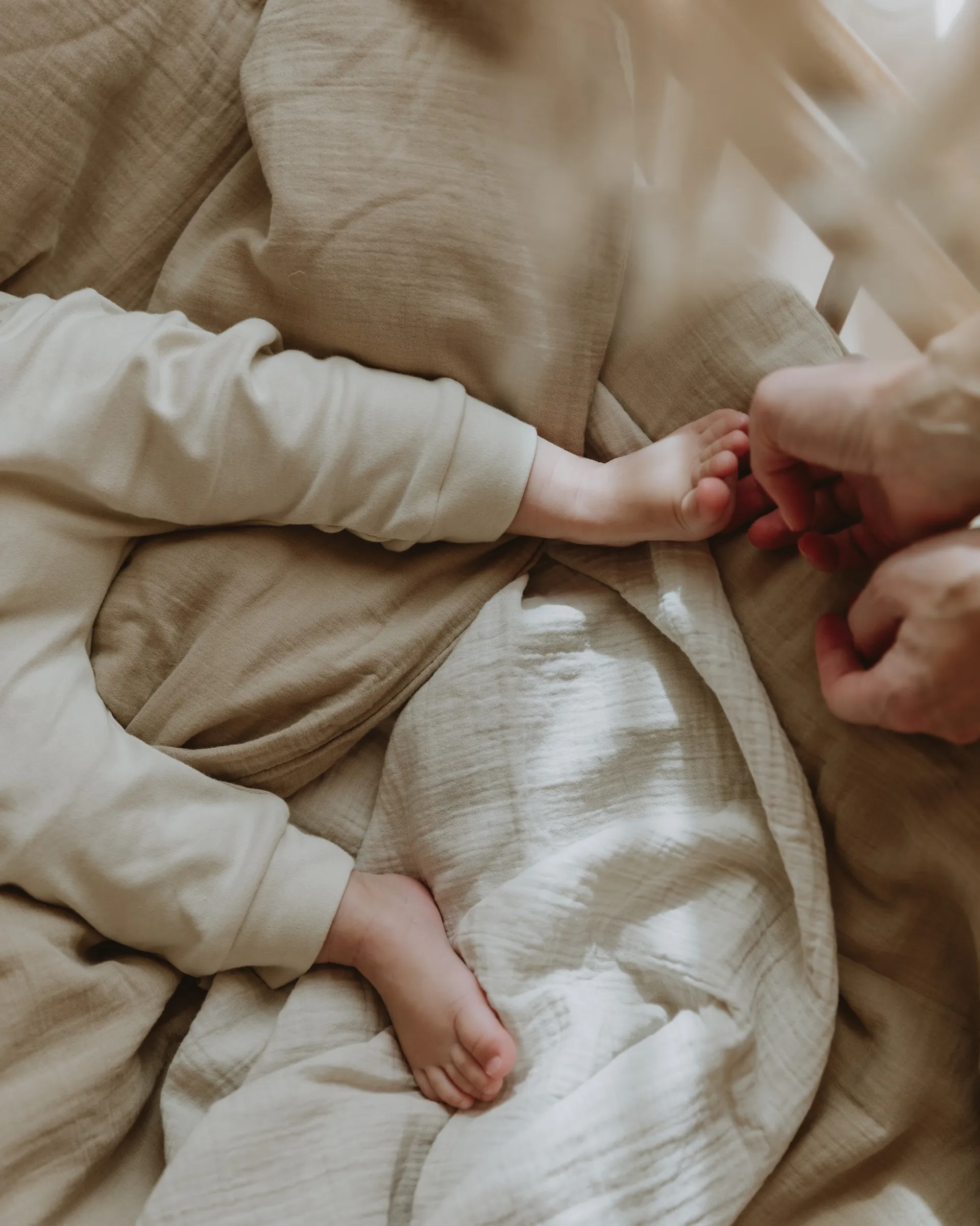 Couverture Eggshell Muslin Swaddle, 110x110 cm Garbo&Friends