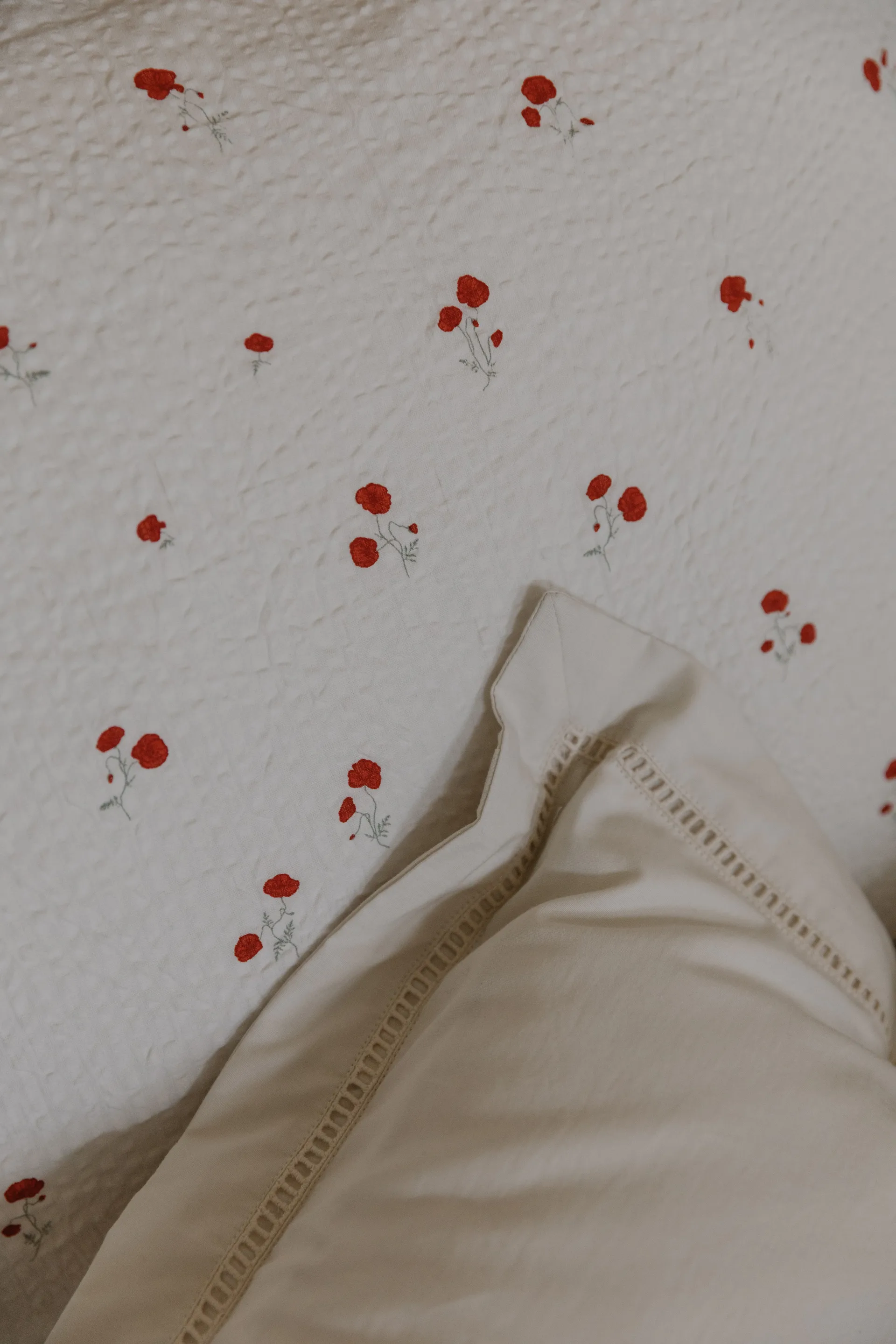 Couverture matelassée Poppy Seersucker, 100x140 cm Garbo&Friends