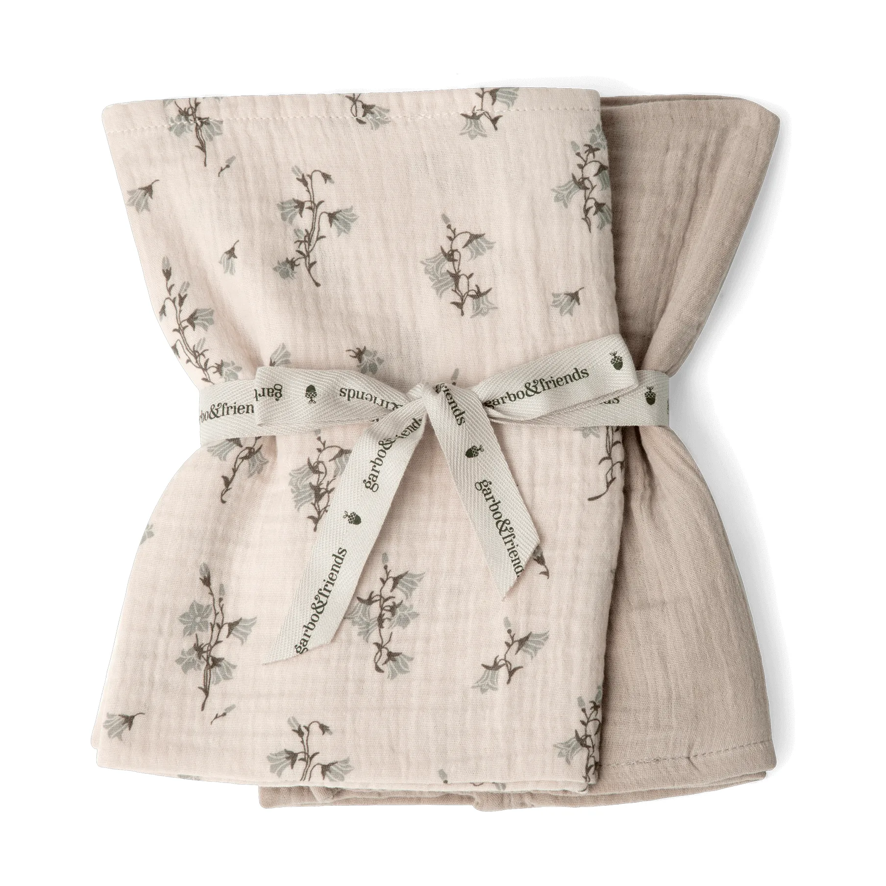 Couverture petite Bluebell Muslin 2 Pièces, 60x60 cm Garbo&Friends