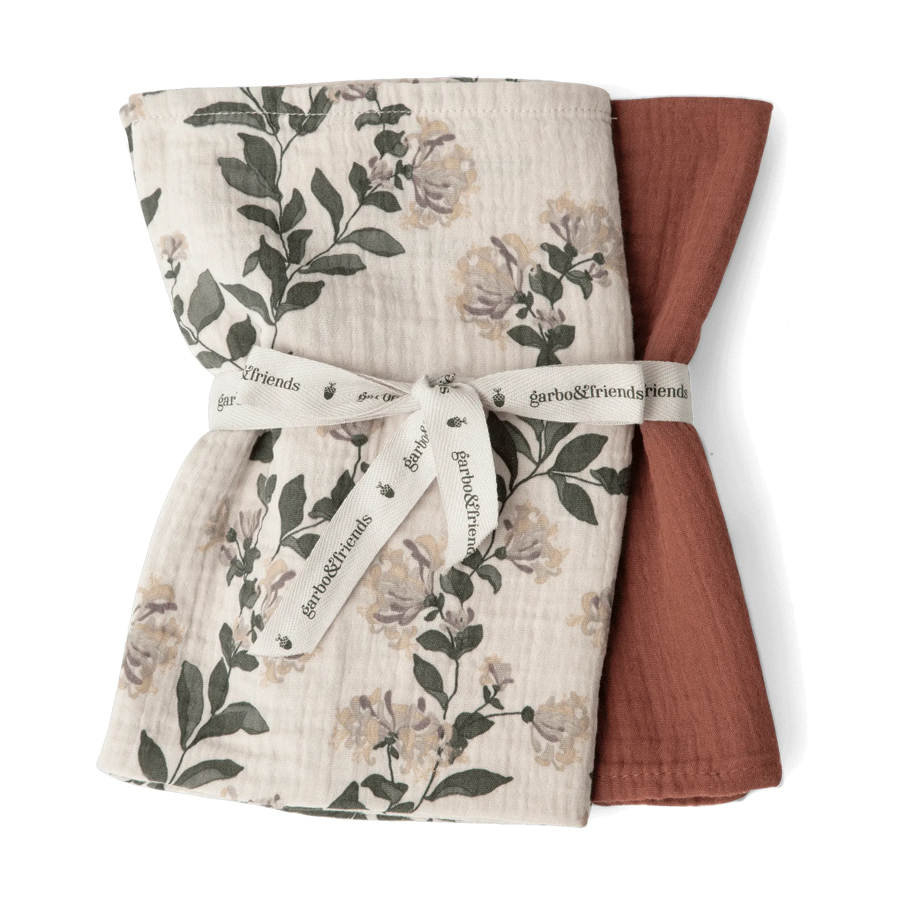 Couverture petite Honeysuckle Muslin 2 Pièces, 60x60 cm Garbo&Friends
