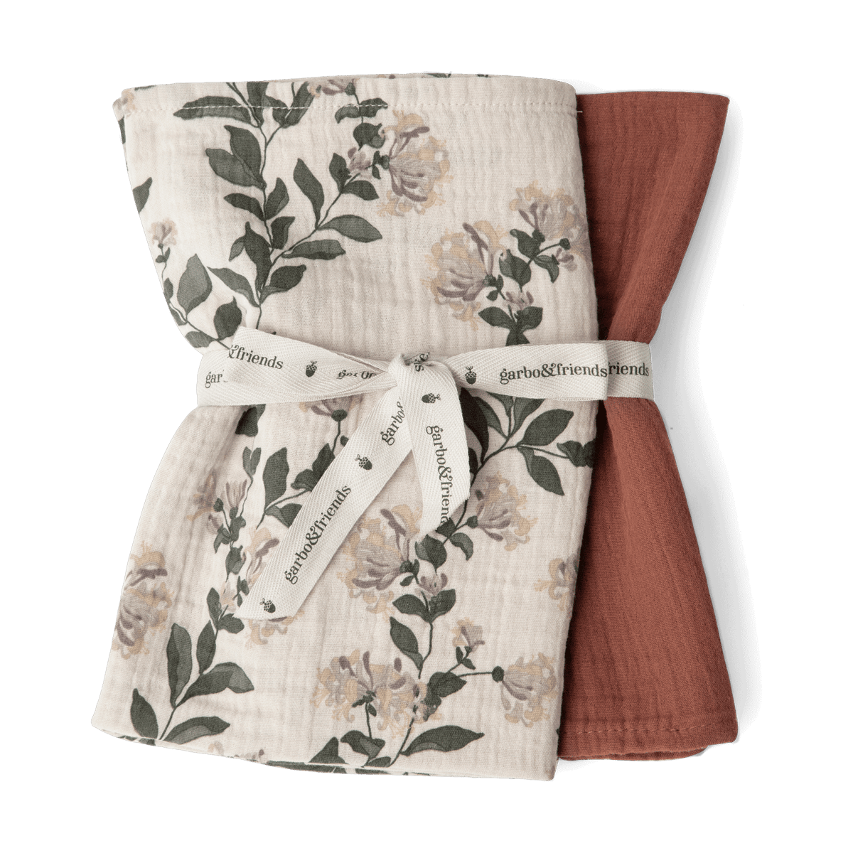 Garbo&Friends Couverture petite Honeysuckle Muslin 2 Pièces 60x60 cm