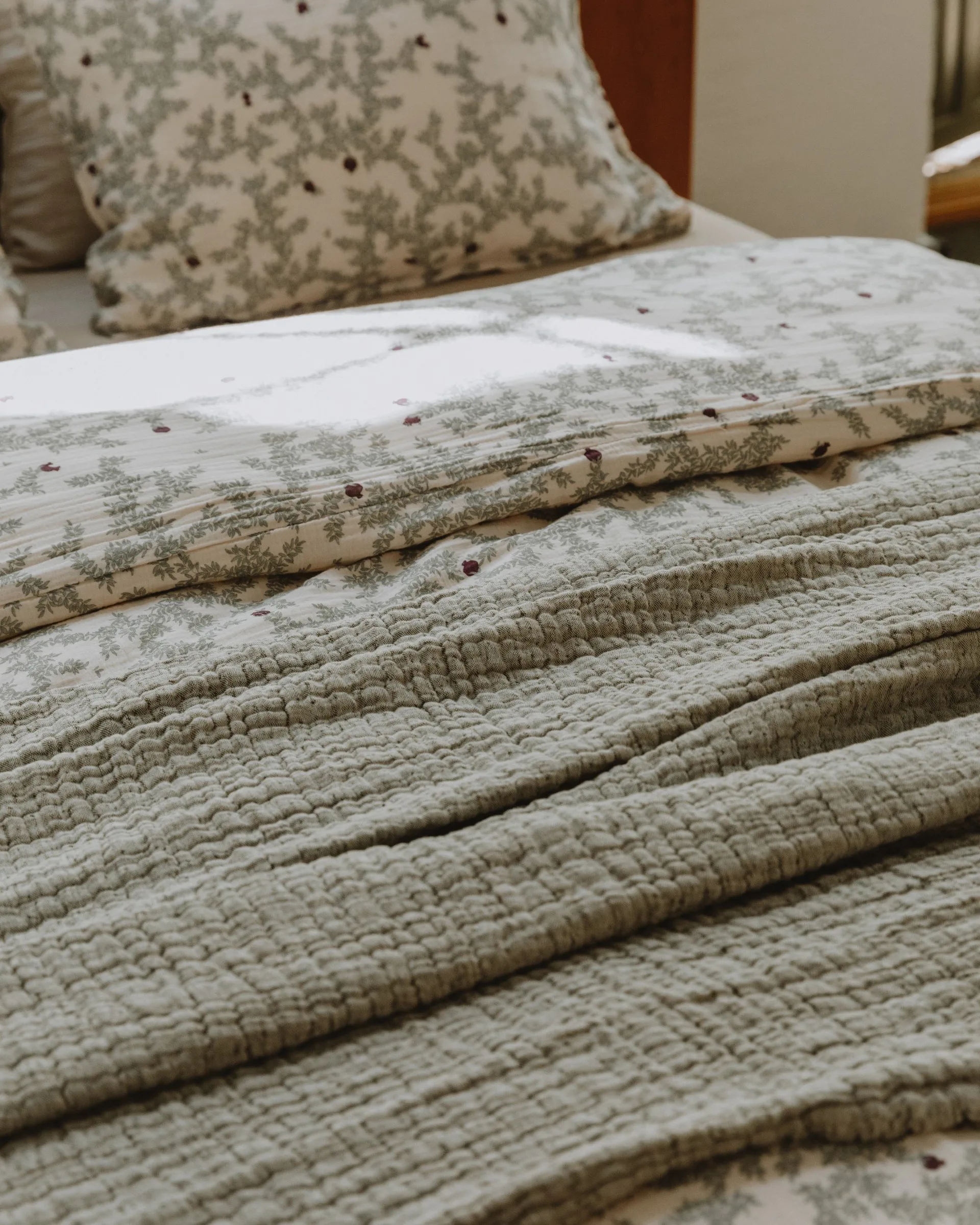 Couvre-lit Mellow double, Kale, 160x260 cm Garbo&Friends