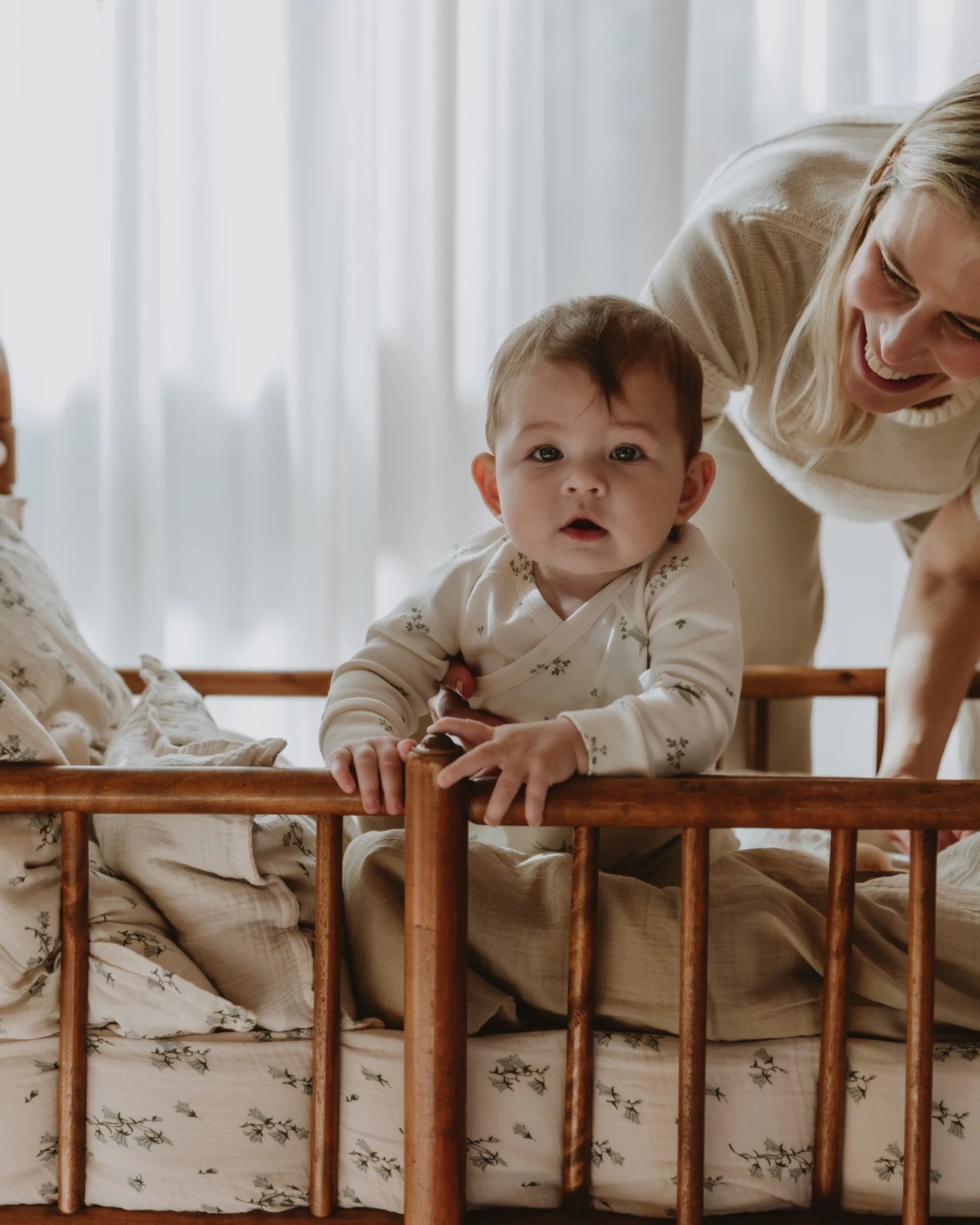 Drap-housse Bluebell Muslin, 60x120x20 cm Garbo&Friends