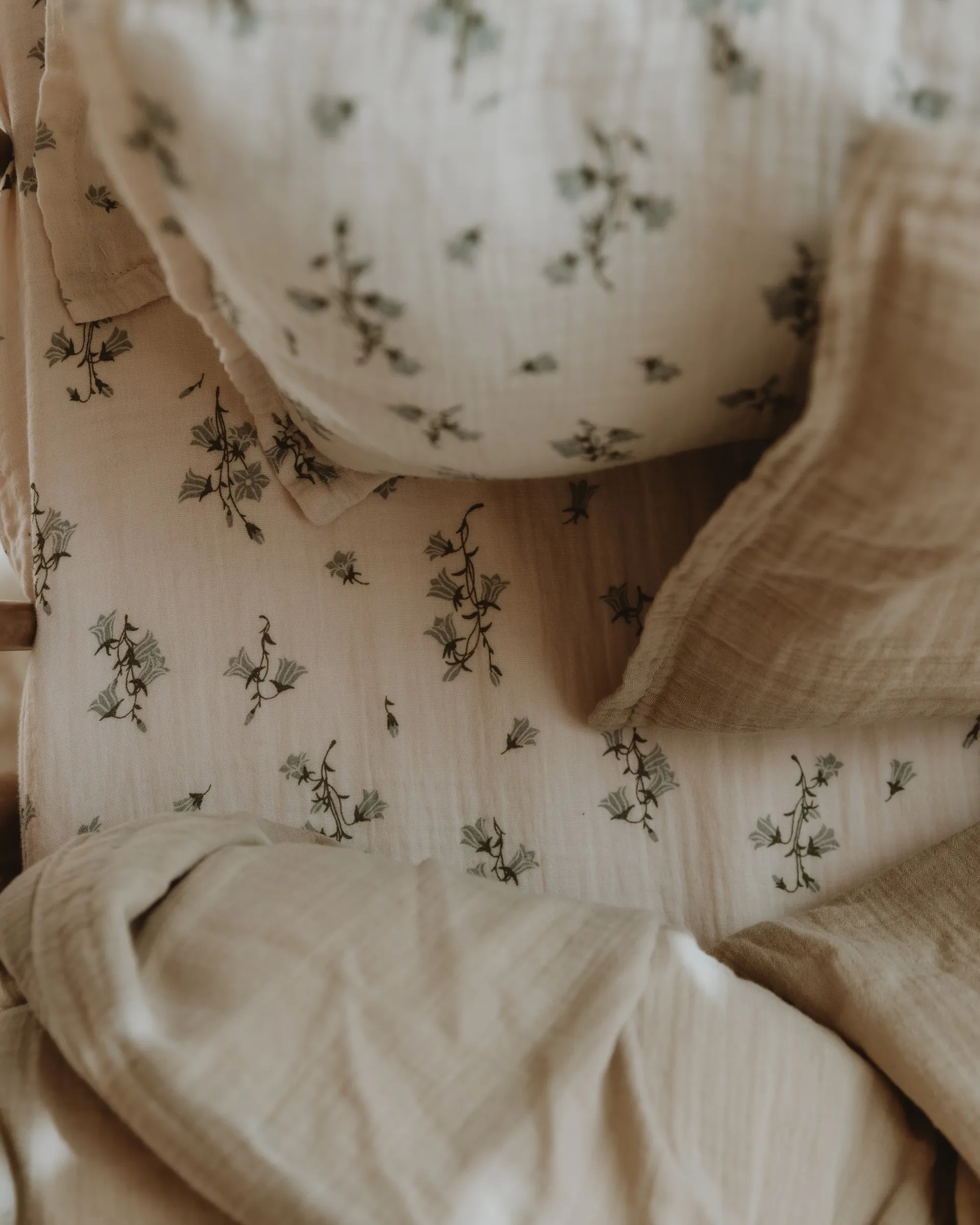 Drap-housse Bluebell Muslin, 70x140x20 cm Garbo&Friends