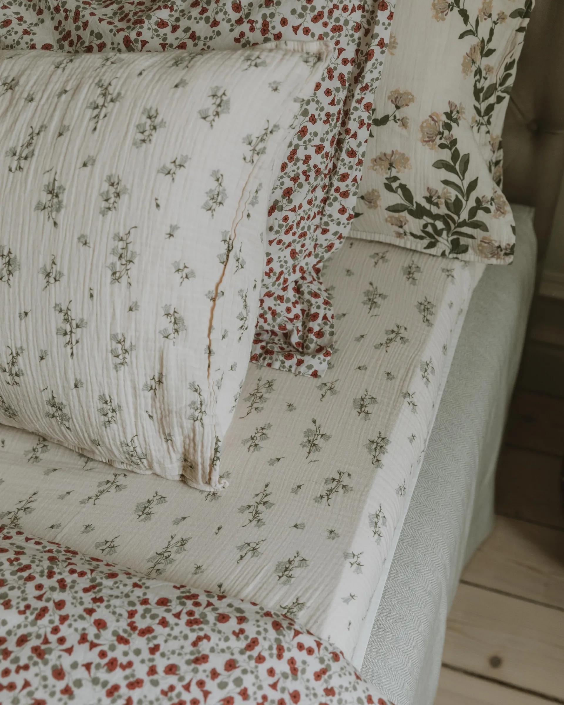 Drap-housse Bluebell Muslin, 90x200x30 cm Garbo&Friends