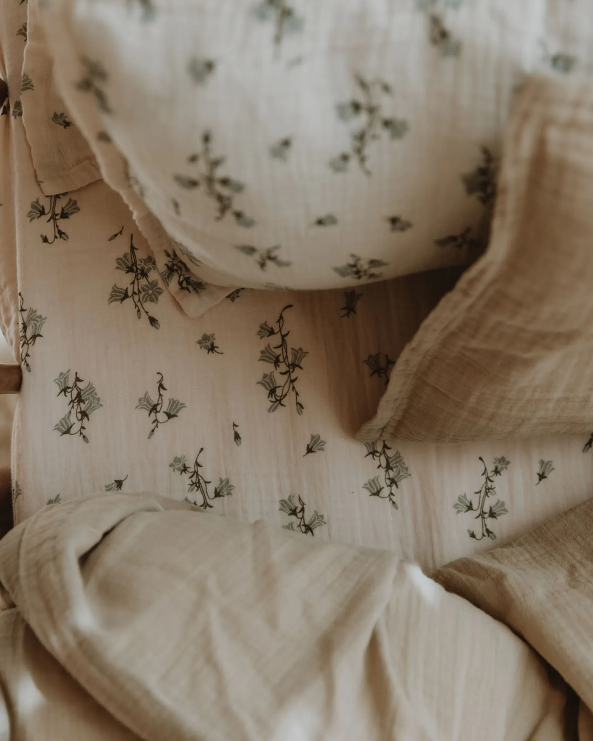 Drap-housse Bluebell Muslin, 90x200x30 cm Garbo&Friends