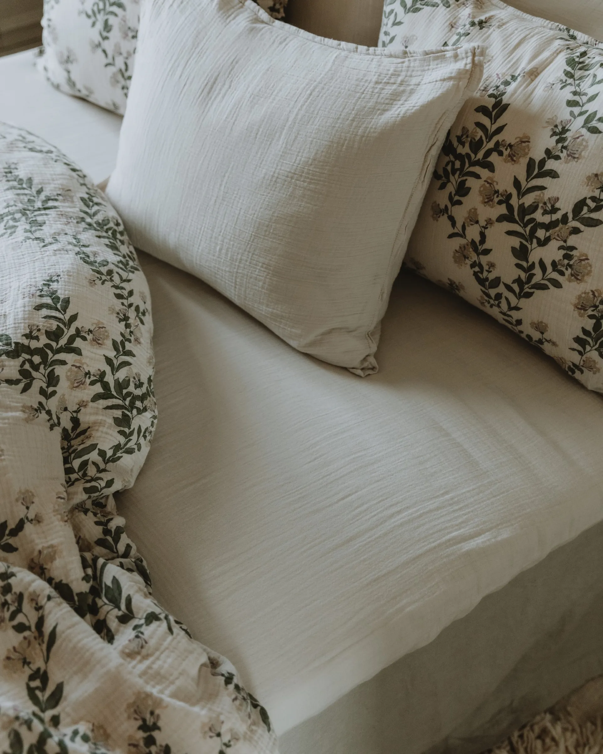 Drap-housse Eggshell Muslin, 140x200x30 cm Garbo&Friends