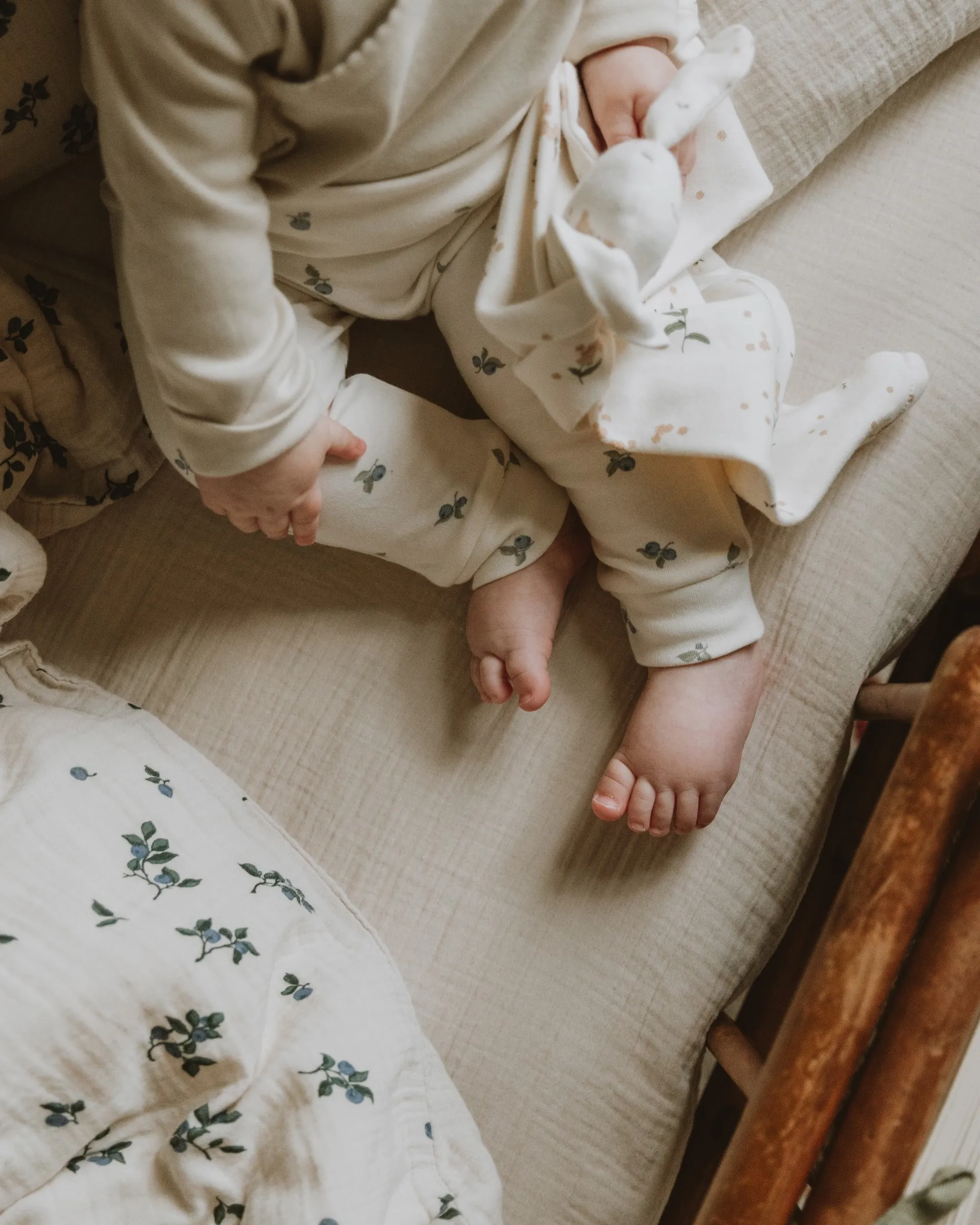 Drap-housse Eggshell Muslin, 60x120x20 cm Garbo&Friends