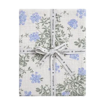 Drap-housse Plumbago Muslin - 60x120x20 cm - Garbo&Friends