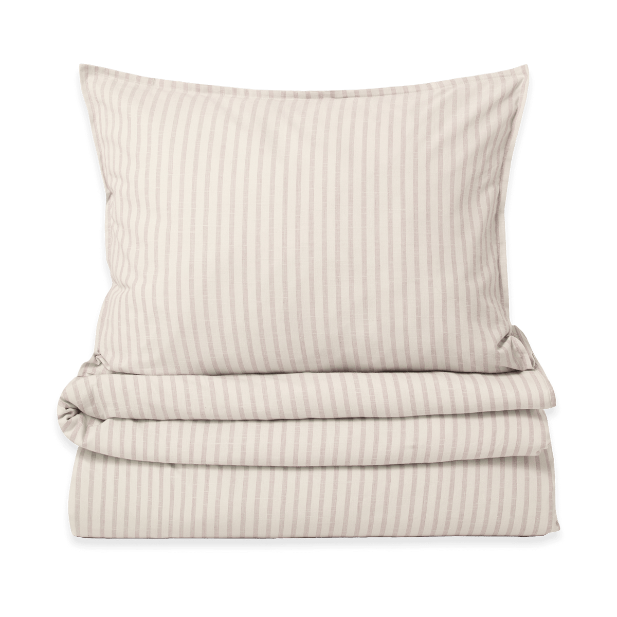 Garbo&Friends Ensemble de lit Stripe Mauve 140x200 cm/50x70 cm
