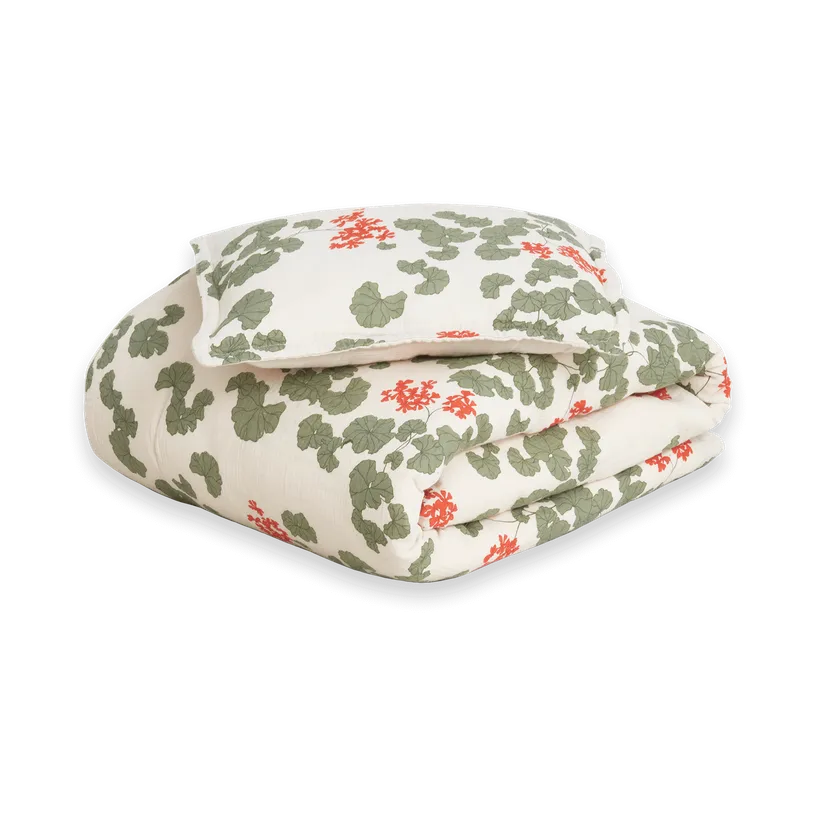 Ensemble de literie pour bébé Pelargonium Muslin, 70x80 cm/28x35 cm Garbo&Friends