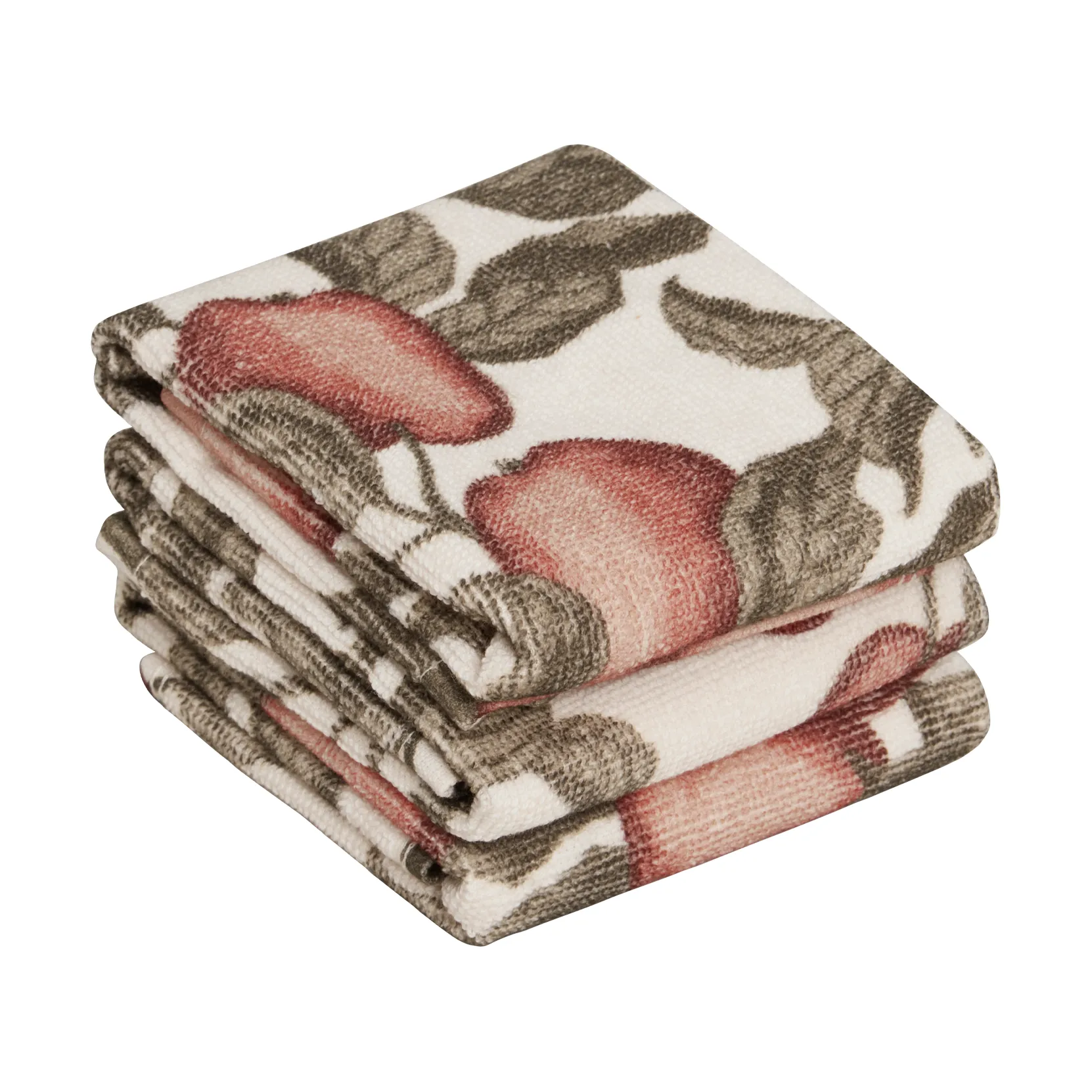 Essui-mains Pomme Terry lot de 3, 30x30 cm Garbo&Friends