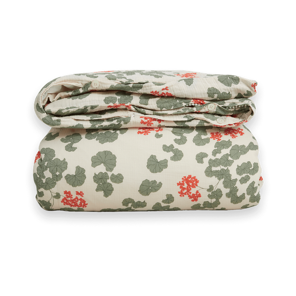 Garbo&Friends Housse de couette double Pelargonium Muslin 220x240 cm